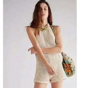 NWT Free People Molly Playsuit One Piece Romper Size Small  Z117-16